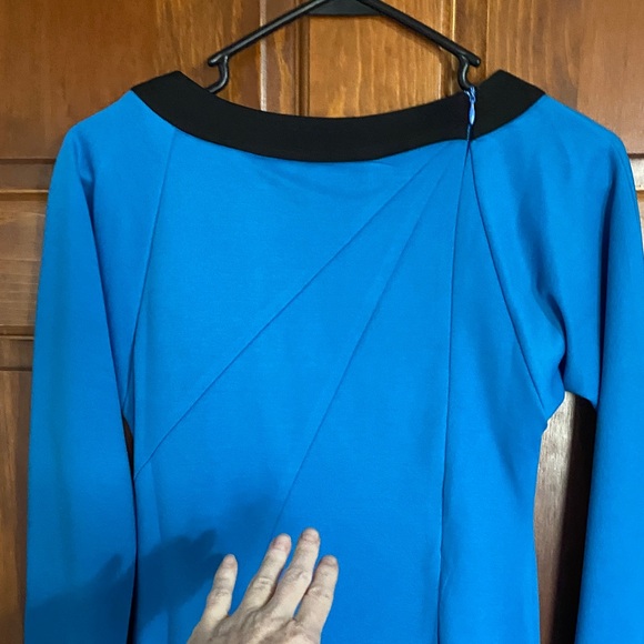 Star Trek Blue Starfleet Tunic Dress with Black Collar NWOT - Picture 9 of 11